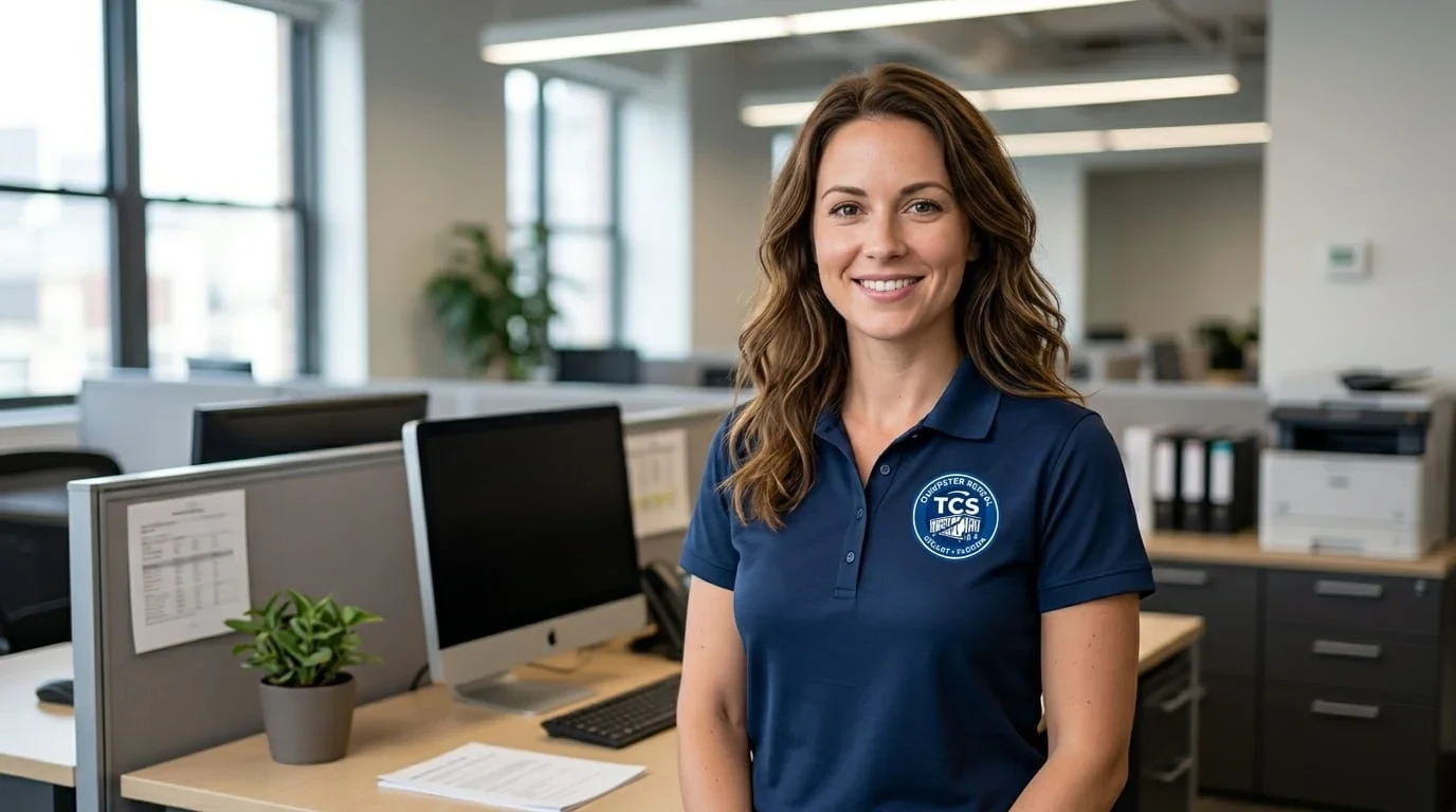 Brooke Ferraro, Office Administrator at TCS Dumpster Rental in Stuart, FL